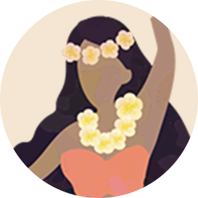 フラダンサーのイラスト