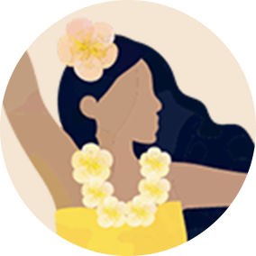 フラダンサーのイラスト